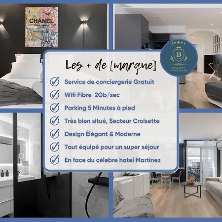 L'elegant Maubourg - Next Martinez -terrasse Appartamento Cannes